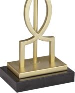360 Lighting Evan Modern Table Lamps 28 1/4" Tall Set of 2 Gold Metal Geometric ... - Image 7