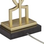360 Lighting Evan Modern Table Lamps 28 1/4" Tall Set of 2 Gold Metal Geometric ... - Image 8