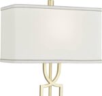 360 Lighting Evan Modern Table Lamps 28 1/4" Tall Set of 2 Gold Metal Geometric ... - Image 10