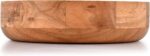 Kaizen Casa Wooden Round Shaped Serving Bowl for Fruit,Dessert Platter Tray Dish... - Image 3