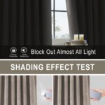 Vision Home Mocha Tan Velvet Pinch Pleated Blackout Curtains 95% Room Darkening ... - Image 4