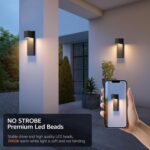 2 Pack 13" Modern Outdoor Led Wall Light,16W 3000K 1200Lumen Porch & Patio Hardw... - Image 6