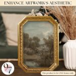 97 Decor 4x6 Vintage Picture Frame - Gold Antique Frame 4x6, Small Ornate Frames... - Image 3
