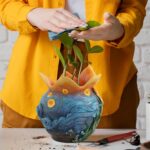 Flower Starry Sky Plant Pots - Flower Pots with Drainage Hole, Cute Unique Plant... - Image 3