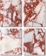SAFAVIEH Couture Lighting Collection - Lisabryna White & Red Marble Table Lamp w... - Image 6