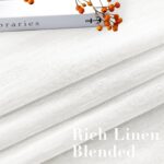 H.VERSAILTEX Linen Curtains Nickel Grommet Natural Linen Semi-Sheer Curtains 2 P... - Image 5