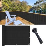 SunnyRoyal 3'x12' Balcony Privacy Fence Screen Apartment Railing Deck Cover, 3FT... - Image 5