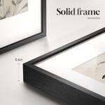 Framed Boho Vintage Botanical Wall Art, Set of 6 Black and White Floral Canvas P... - Image 5