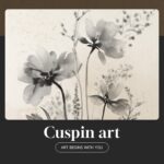 Framed Boho Vintage Botanical Wall Art, Set of 6 Black and White Floral Canvas P... - Image 7
