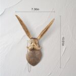 UITWMKTG Gold Animal Head Wall Decor Wall Sculpture Home Decor Statue for Living... - Image 3