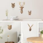 UITWMKTG Gold Animal Head Wall Decor Wall Sculpture Home Decor Statue for Living... - Image 6