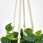 Mkono 2 Packs Fake Hanging Plant with Pot, Artificial Plants Macrame Plant Hange... - Image 4