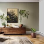 Kante 14 Inch Dia Round Concrete Planter, Indoor Outdoor Large Plant Pot with Dr... - Image 4