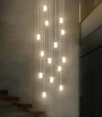14-Light Modern Chandeliers for Entrance High Ceiling Chandelier Long Lights Fix... - Image 6