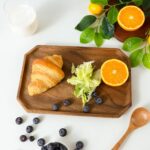 Premium Walnut Wood Wide Octagon Serving Tray Set of 2(Long & Wide 12" Each)-100... - Image 7