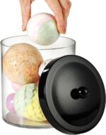 SheeChung 50oz Large Plastic Apothecary Jar with Black Stainless Steel Lid - Sha... - Image 3