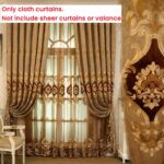 Amidoudou 1 Pair European Luxury Embroidered Curtains for Living Room Bedroom Ch... - Image 3