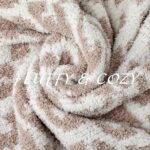 bearberry Fuzzy Leopard Knitted Throw Blanket Soft Cozy Warm Microfiber Blanket ... - Image 3