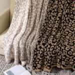 bearberry Fuzzy Leopard Knitted Throw Blanket Soft Cozy Warm Microfiber Blanket ... - Image 8
