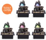 Tabletop Fountain Rotating Ball Rock Waterfall Fountain Office Tabletop Fountain... - Image 3