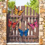 XSCSFWEQR Metal Butterfly Wall Decor 4 Pack 9.8" Butterfly Wall Art Sculpture Co... - Image 5