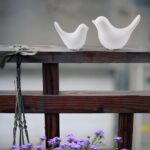 Elegant White Small Bird Sculptures,Modern Abstract Art Pieces for Bookshelf Dec... - Image 5