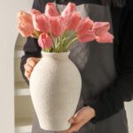 Vanselia Ceramic Flower Vase Home Decor - Large Farmhouse Table Vases Rustic Vin... - Image 4