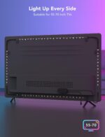 Govee TV LED Backlight, RGBIC Smart LED Strip Lights for 55-65 Inch TVs, Bluetoo... - Image 6