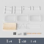 NiuYichee 4-Layer Fruit Basket Kitchen Food Storage Organizer and Storage Rack, ... - Image 6