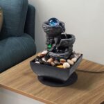 Tabletop Fountain Indoor Waterfall Meditation Fountain Like Layers of Rock Deskt... - Image 7