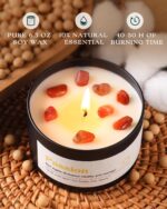 AOOVOO Crystal Energy Candles Set for Women - 4 Pack 26 oz Soy Wax Candles for H... - Image 4