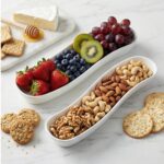 2 Pack Olive Trays, 12 inch Ceramic Olive Dish for Appetizers Crackers Nut and S... - Image 6