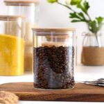 4 Pack Glass Storage Jars with Airtight Bamboo Lid, 27 OZ Glass Kitchen Canister... - Image 7