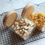 4 Pack Glass Storage Jars with Airtight Bamboo Lid, 27 OZ Glass Kitchen Canister... - Image 8