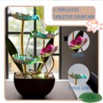 Generic Waterfall Pendulum with Lights Small Fountain Indoor Decompression Offic... - Image 5