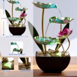 Generic Waterfall Pendulum with Lights Small Fountain Indoor Decompression Offic... - Image 7