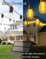 50ft-Solar-Powered-Lights-Outdoor-Waterproof-String Lights-Outside-Patio-Yard-Ga... - Image 4