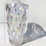 Heavy Glass Flower Vase Thickened 3.5lb 9.5inch Sparkle vase Bohemian Style, for... - Image 3
