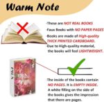 Set of 3 Decorative Faux Books for Home Decor Designer Hard Cardboard Coffee Tab... - Image 4