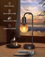 ONEWISH Industrial Table Lamp Set of 2, Fully Dimmable Beside Lamp with Gradient... - Image 4