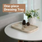 Marble Vanity Tray for Dresser Organizer, Travertine Bathroom Tray Countertop, B... - Image 3
