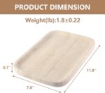 Marble Vanity Tray for Dresser Organizer, Travertine Bathroom Tray Countertop, B... - Image 4
