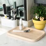 Marble Vanity Tray for Dresser Organizer, Travertine Bathroom Tray Countertop, B... - Image 5