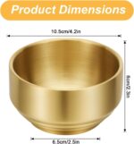 Paper Clip Holder for Desk Stainless Steel Paperclip Holder Round Gold Office De... - Image 3