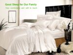 Pure Mulberry Silk 22 Momme Duvet Cover Set - 3 Piece Set - King Taupe Solid - 1... - Image 5