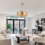 20” Brushed Brass Modern Chandelier Classic 3 Round Metal Pendant Light Contempo... - Image 6