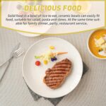 Dafuceramic Plates and Bowls Sets, 12 Pieces Modern Stoneware Dinnerware Set for... - Image 5
