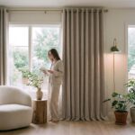 PONY DANCE Linen Blackout Curtains for Bedroom 84 Inches Long, Thermal Insulated... - Image 3