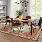 Lahome Felice Boho Tribal 5x7 Washable Living Room Bedroom Rug, Oriental Soft Di... - Image 4