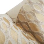 22x22 Beige Pillow Covers, Gold Cushion Throw Velvet Covers ,Velvet Beige Gold S... - Image 6